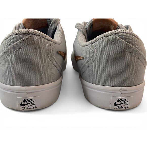 Nike SB Check Solarsoft Gray Sneakers Womens 6 Skate Shoes 921463-006 - Picture 10 of 11